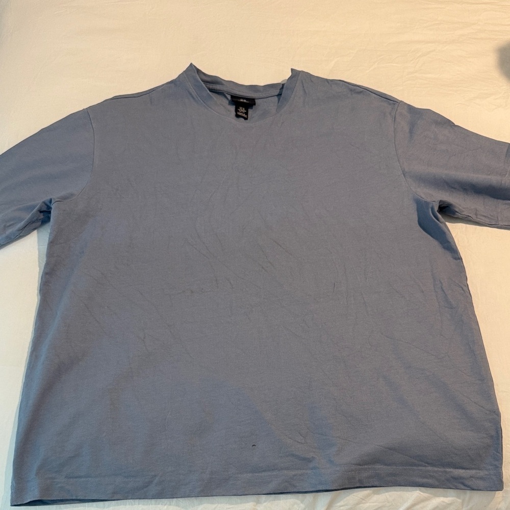 H&M Sky Blue Short Sleeve Tee
